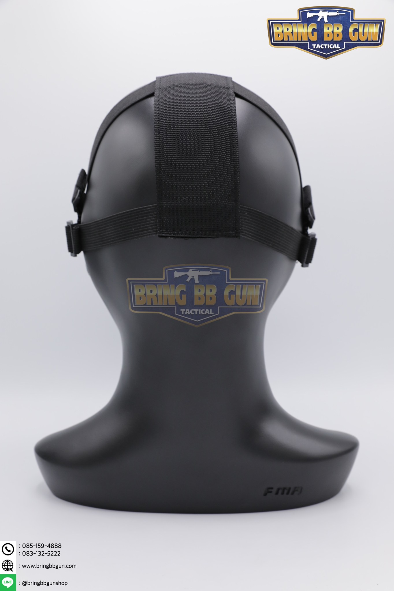 หน้ากากตะแกรงครึ่งหน้า รุ่นแก้มผ้า