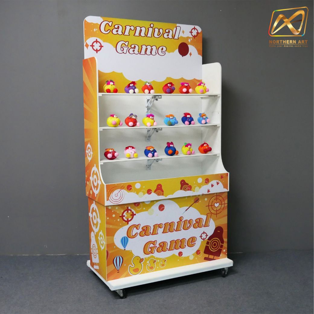 CARNIVAL GAME เกมส์ปาตุ๊กตา ขนาดโครง (W) 90 x (L)50 x (H)176 cm. พร้อมตุ๊กตา 18 ตัว และบอลโฟม 12 ลูก