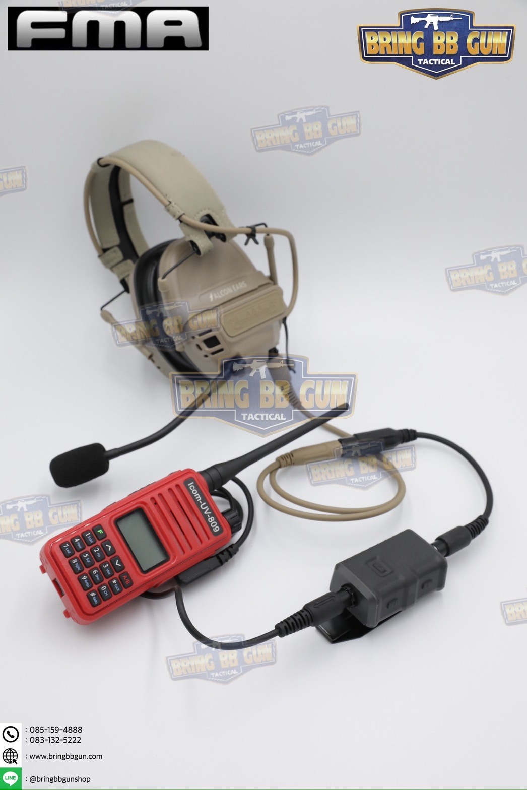 สาย PTT รุ่น V20 ยี่ห้อ FMA (สาย Push to Talk)