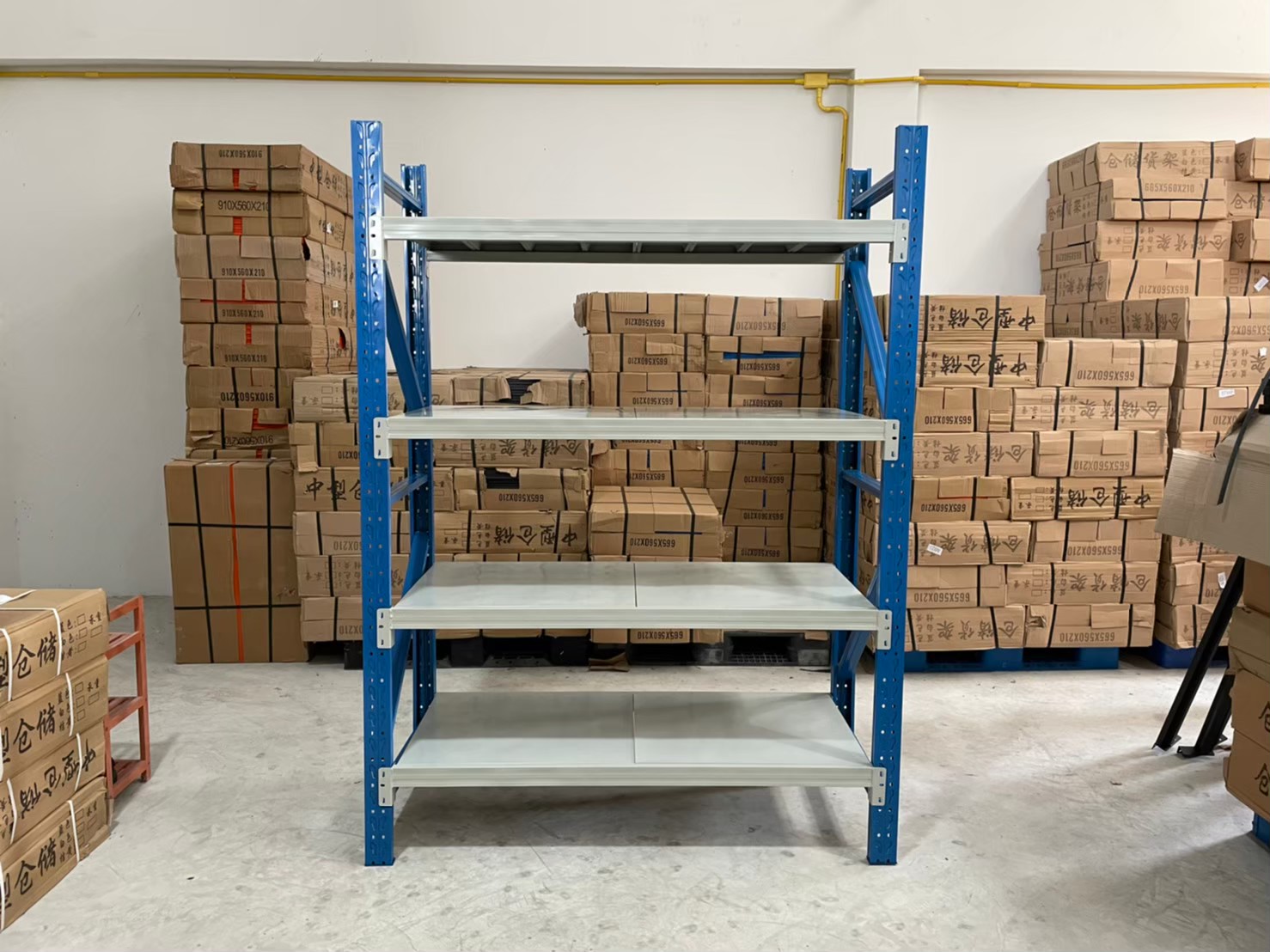 ชั้นวางเหล็ก Micro Rack W150 x D60 x H200 cm. (สีน้ำเงิน/ขาว)