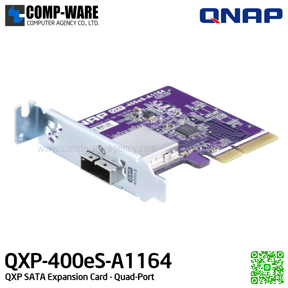 QNAP QXP-400eS-A1164 Quad-Port PCIe 3.0 SATA Expansion Card - Spare Part