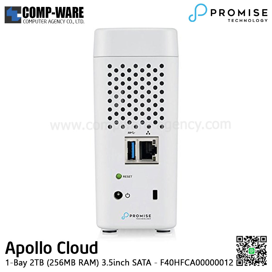PROMISE Apollo Cloud Storage (1-Bay) 2TB (256MB RAM) 3.5inch SATA - F40HFCA00000012