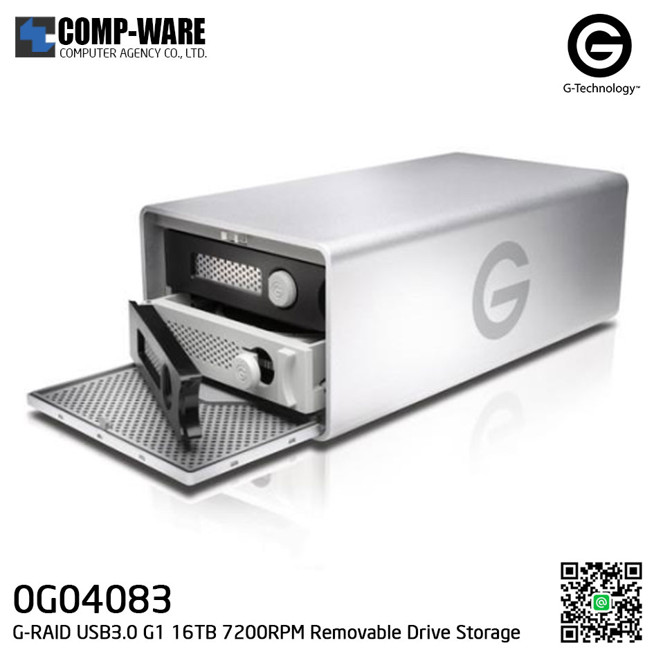 G-Technology G-RAID USB3.0 G1 16TB 7200RPM Removable Drive Storage - 0G04083