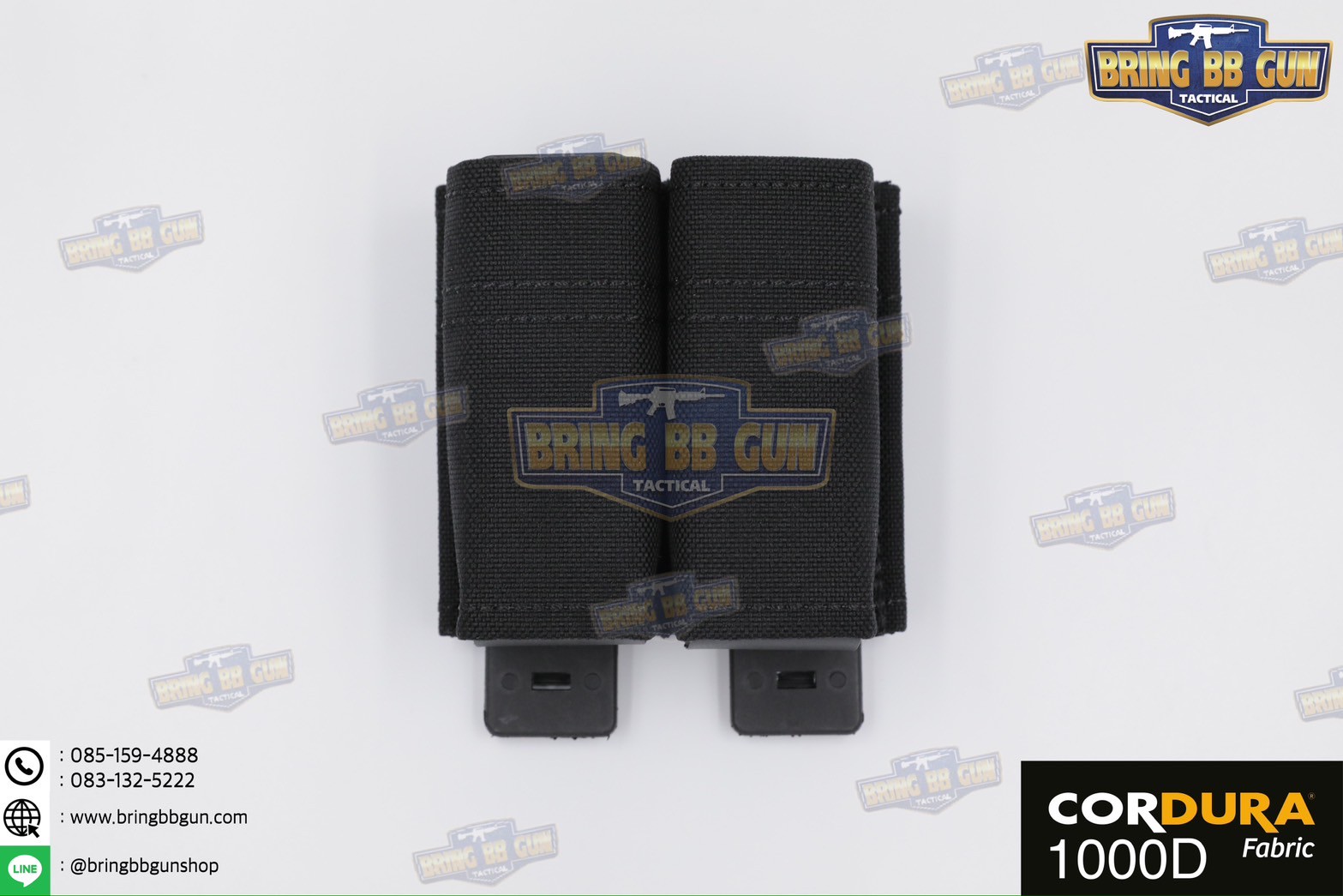 เพ้าแม็กกาซีนปืนสั้นแบบคู่ ทรง ESS รุ่น 9mm. (ซองแม็กกาซีนแบบคู่ ESS รุ่น 9mm.) (FAST 9mm. Double Soft Pouch)