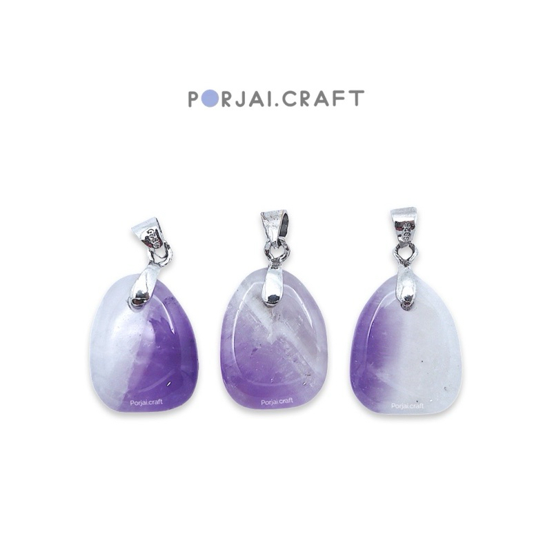 Dream Amethyst Pendant จี้ดรีมอเมทิสต์ 17mm