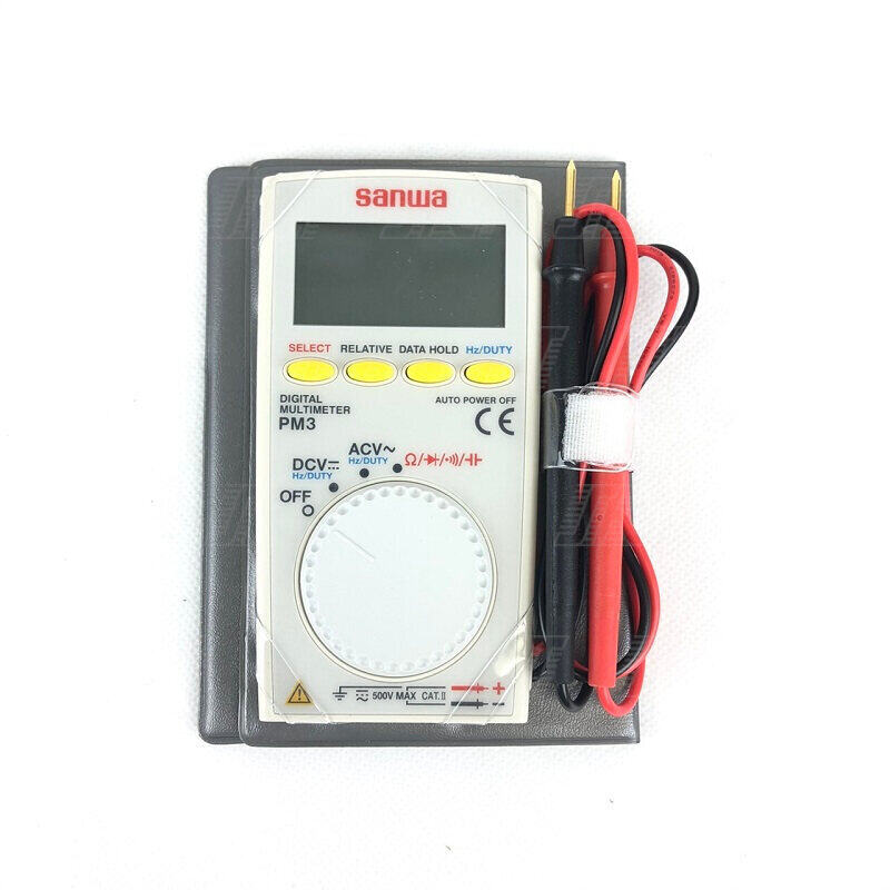 มิเตอร์ มัลติมิเตอร์แบบดิจิตอล AC/DC โวลต์มิเตอร์ความต้านทานความจุ,ความถี่ | SANWA PM3 | 06-06-0012
