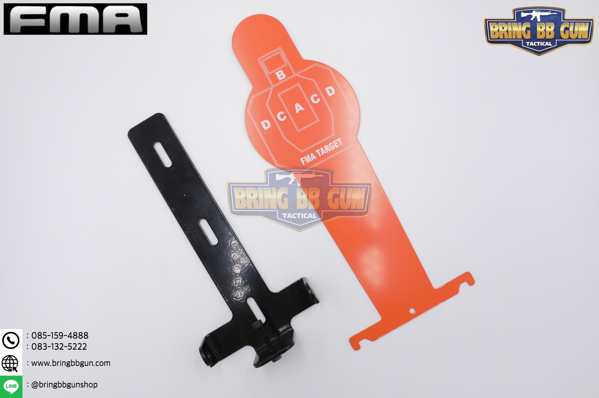 เป้าเพลตเหล็กล้มได้สำหรับฝึกซ้อมยิงปืนบีบีกัน ยี่ห้อ FMA รุ่น A (เป้าซ้อมยิงรูปคน) (เป้าล้ม)