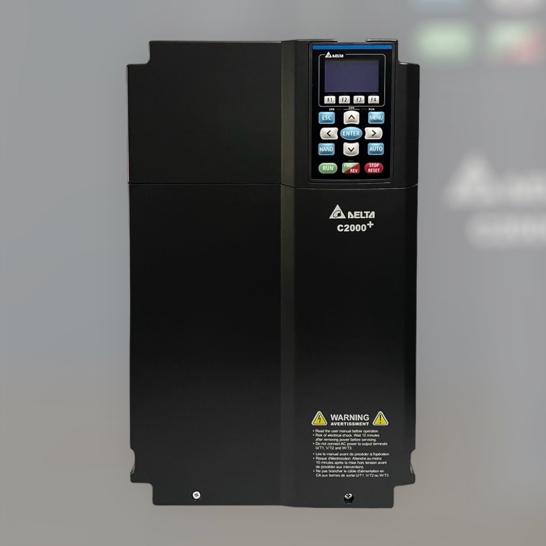 Delta Inverter C2000 VFD185C43A-21 25HP 18.5kW Input 380V 3-Phase Output 380V 3-Phase