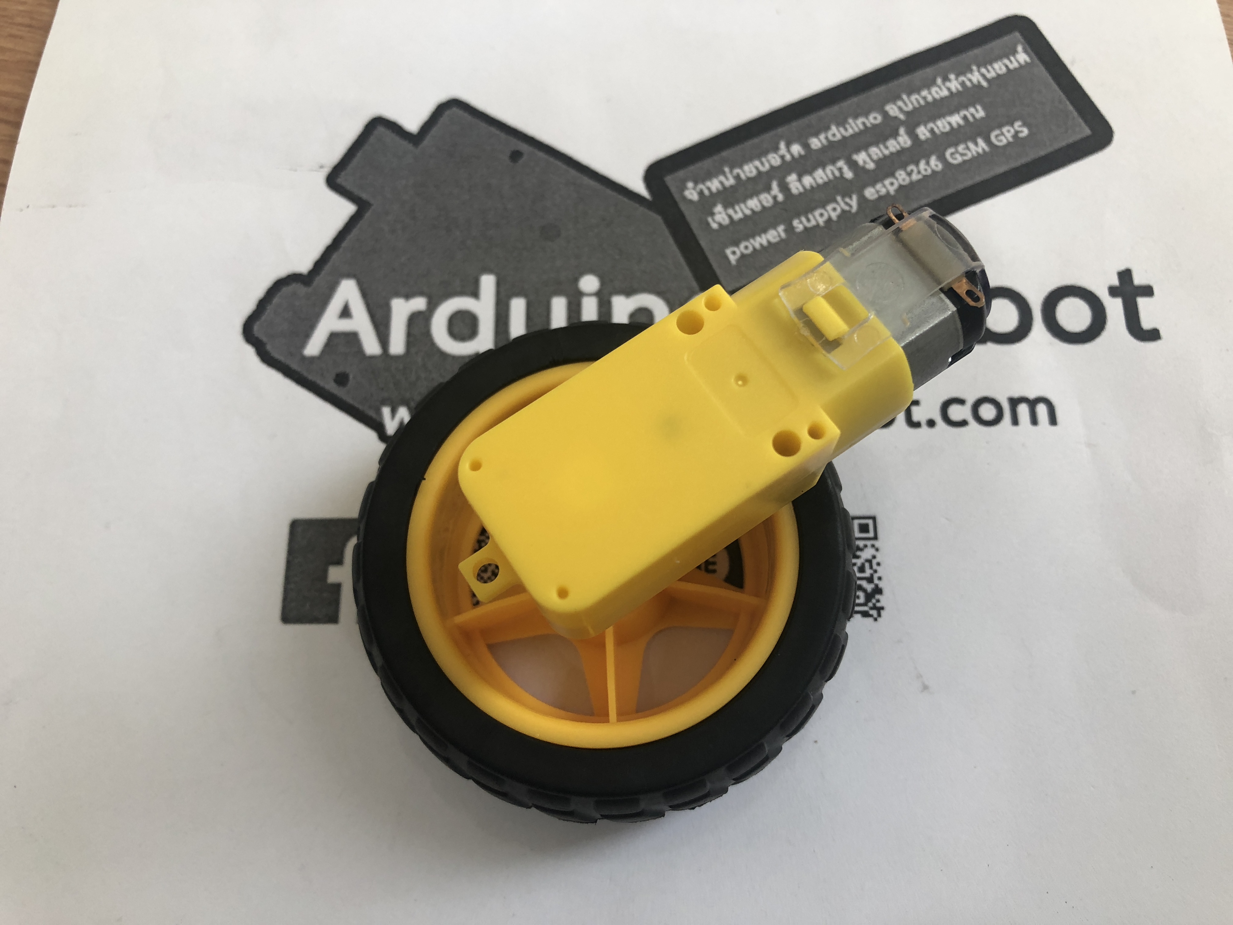 ล้อรถยางโค้งกับมอเตอร์แกนเดี่ยว, Smart Car Robot Plastic Tire Wheel with DC 3-6v geared 1:48 motor single axis