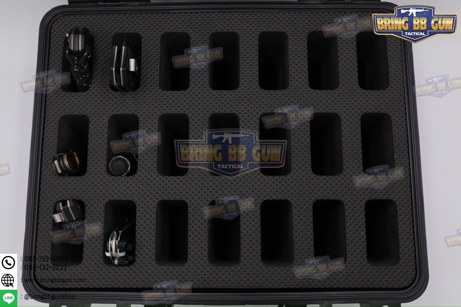 เคสกันกระแทก B9 (กล่องปืนสั้น B9) (กล่องมีดพับ B9) (Storage Box Built-in Sponge)