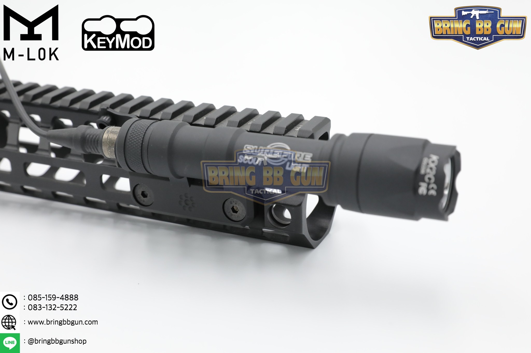 ขาจับไฟฉาย (สำหรับ M-Lok / Keymod) Arisaka Offset Scout Mount™ Geissele SMR 416 (ขาจับไฟฉายเอียง 45 องศา) (Offset Scout Mount™ Geissele SMR 416) (Offset Light)