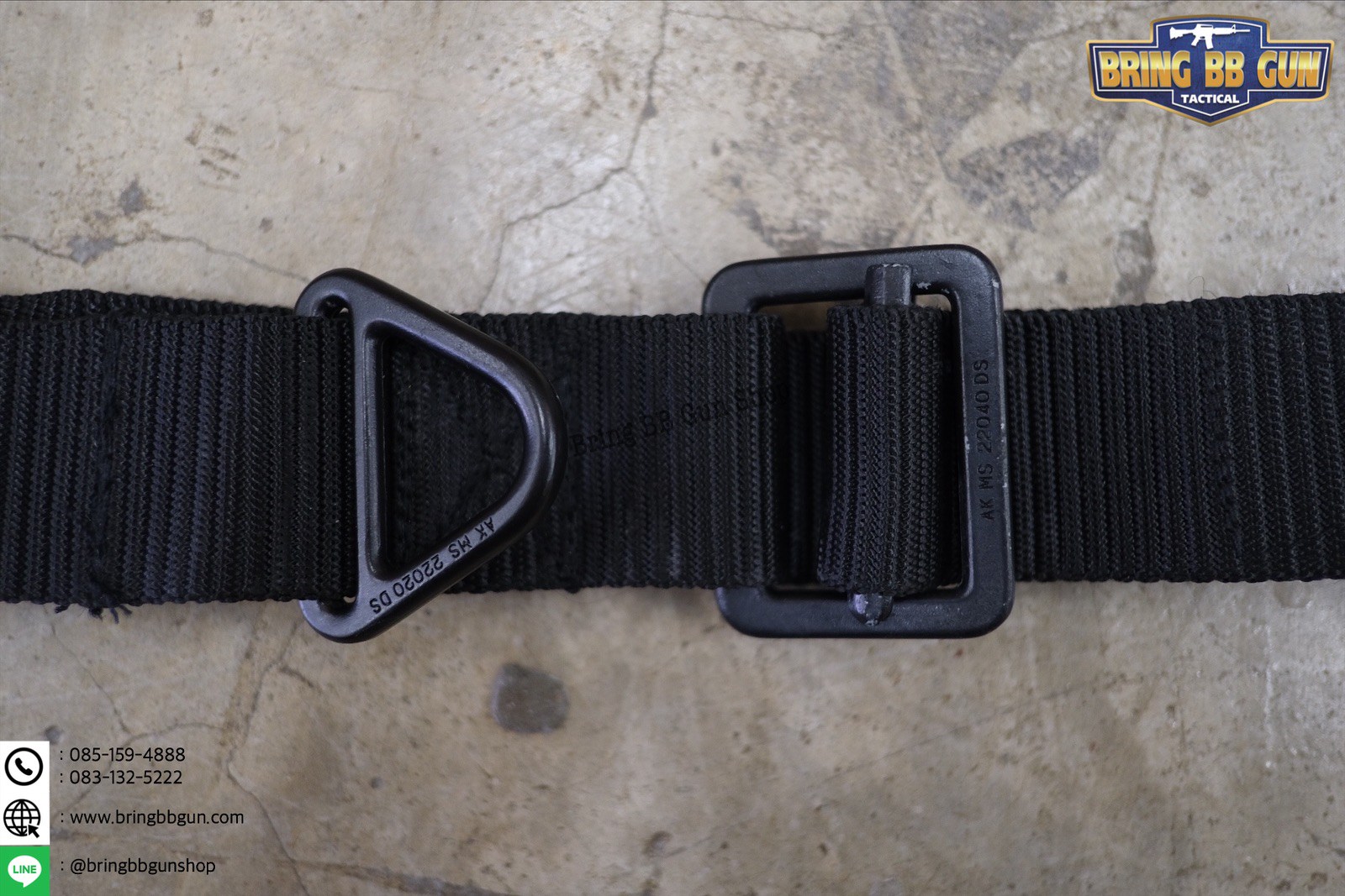 เข็มขัดหัวเหล็ก รุ่นผ้าหนา