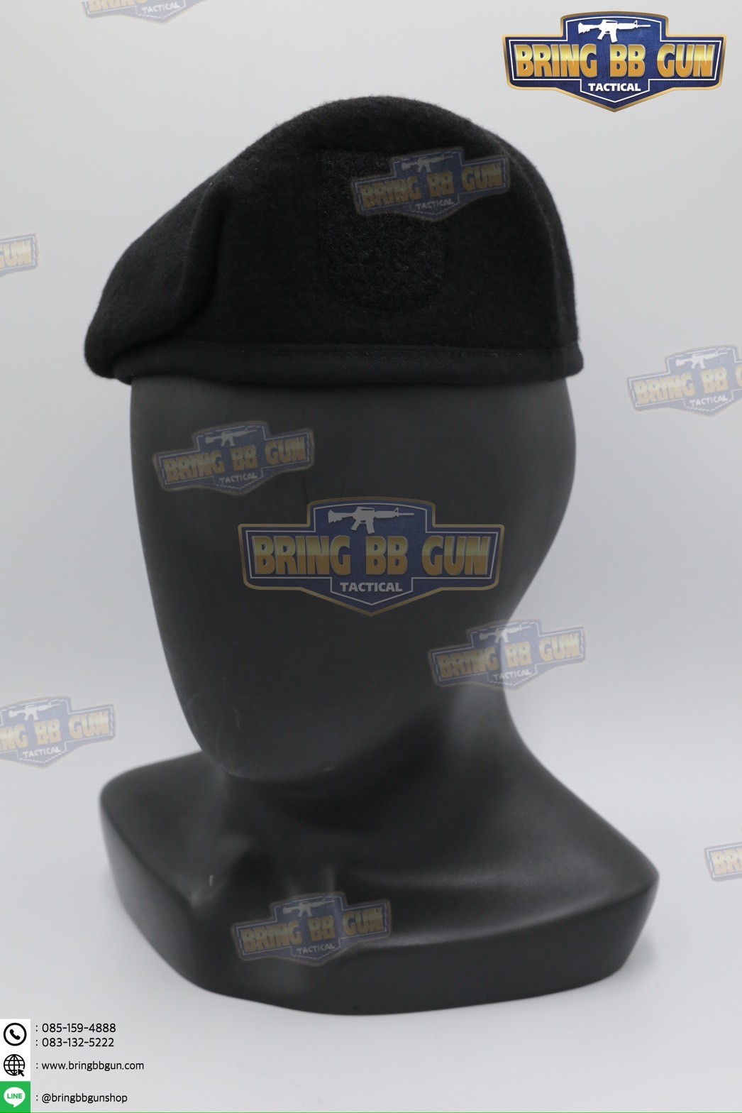 หมวกเบเร่ต์จัดทรง ยี่ห้อ ai รุ่น Fighter（หน้าหมวกใหญ่)