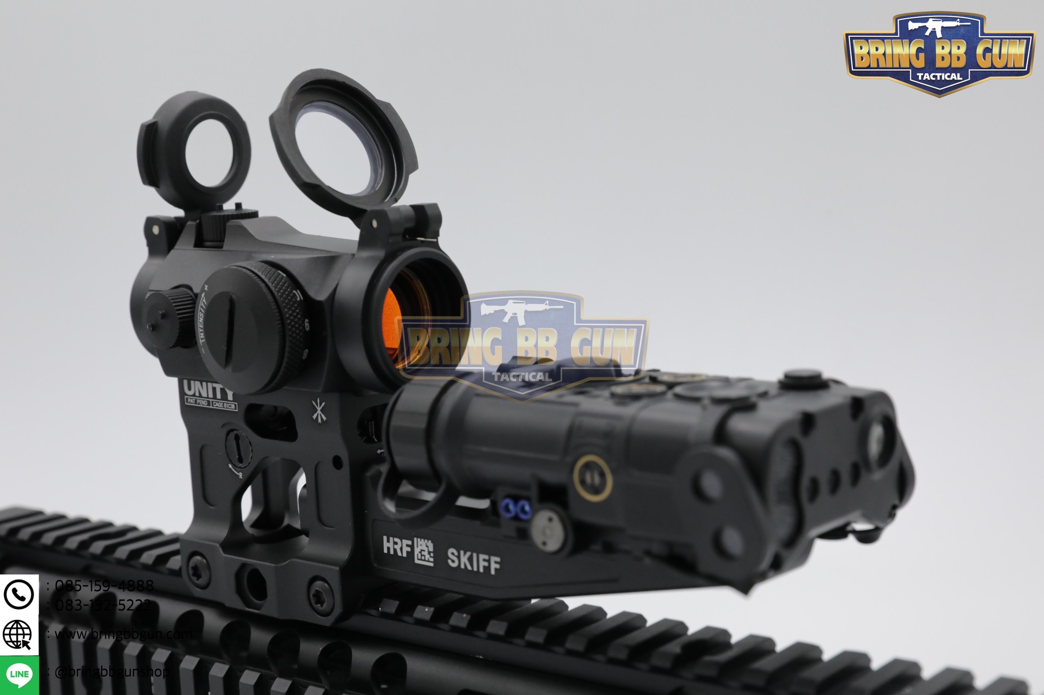 รางเสริม ยี่ห้อ HRF รุ่น Skiff ขาจับดอท Unity Fast (ขาUnity T1/T2) (SKIFF) (HRF SKIFF UNITY)