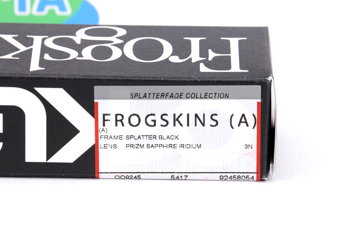Oakley Frogskins Splatter Black/Prizm Sapphire Splatterfade Collection SKU#OO9245-80 (Asian Fit)