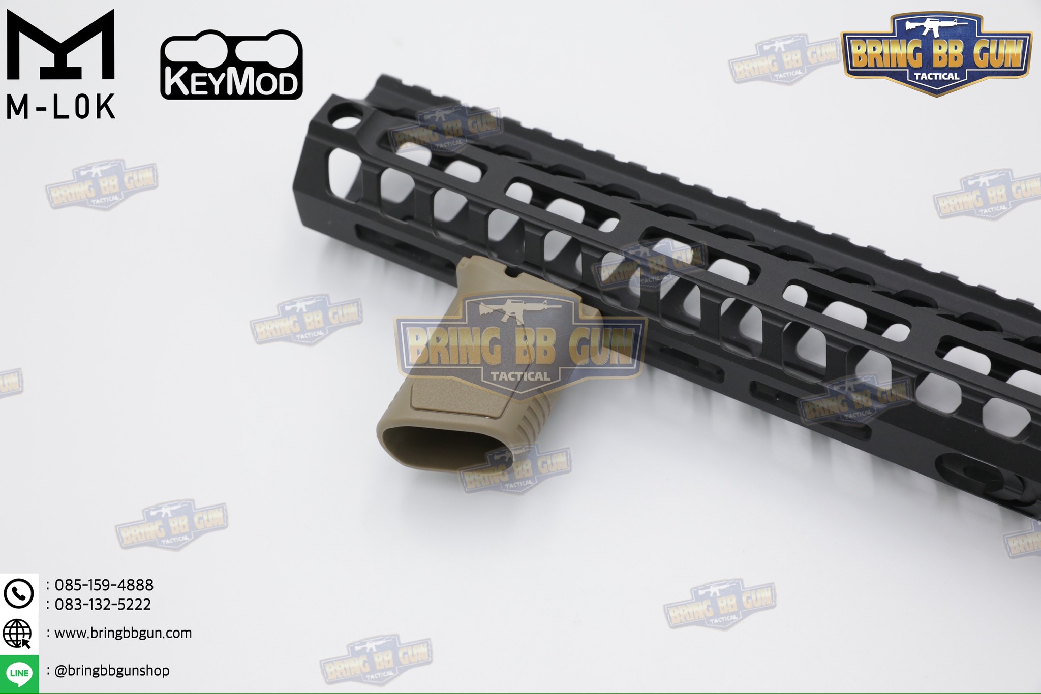 กริ๊ปมือหน้า STRIKE AVG (รุ่นสั้น) (ใช้ได้กับชุดหน้าระบบราง M-Lok และ ระบบราง Keymod เท่านั้น)