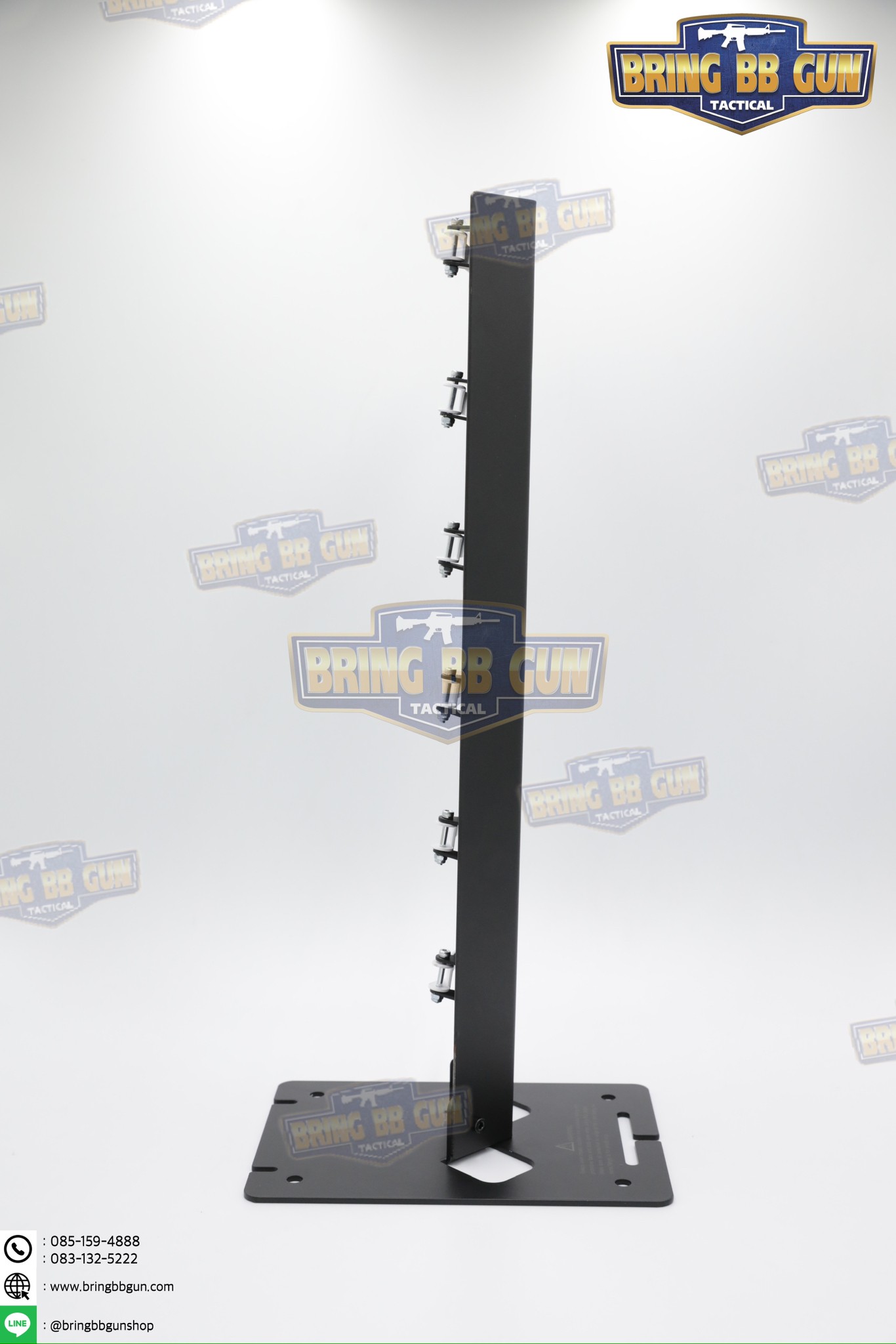 เป้าเพลทเหล็กสำหรับฝึกซ้อมยิงปืนบีบีกัน รุ่น แนวตั้งสวิงซ้าย-ขวา (Dueling Tree Stand Range Reactive Target) (Swing Shooting Target Stand)