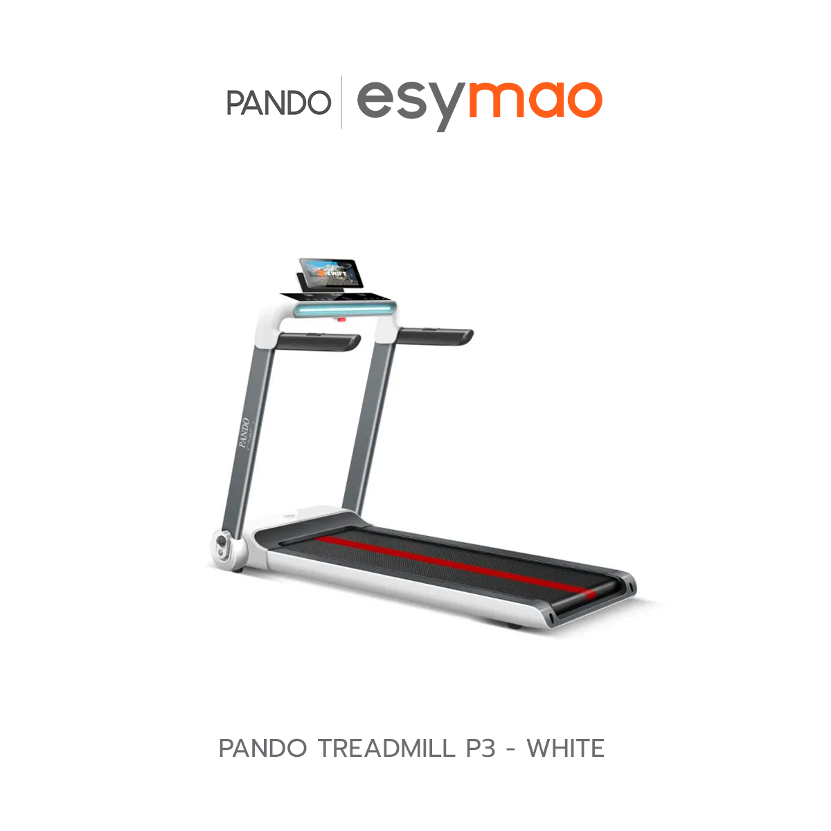 ลู่วิ่งไฟฟ้า Pando Treadmill P3 - White ลู่วิ่งอัจฉริยะรุ่นใหม่มาพร้อม Bluetooth ผ่อน 0% l รับประกัน 1 ปี
