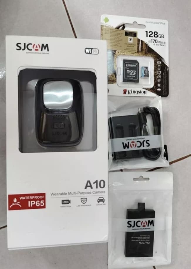 กล้อง Body Cam กล้องติดตัวตำรวจ กล้องตรวจการณ์ กล้องติดหน้าอก รุ่น SJCAM A10 Wifi คมชัด FULL HD 1080P Night Vision infrared