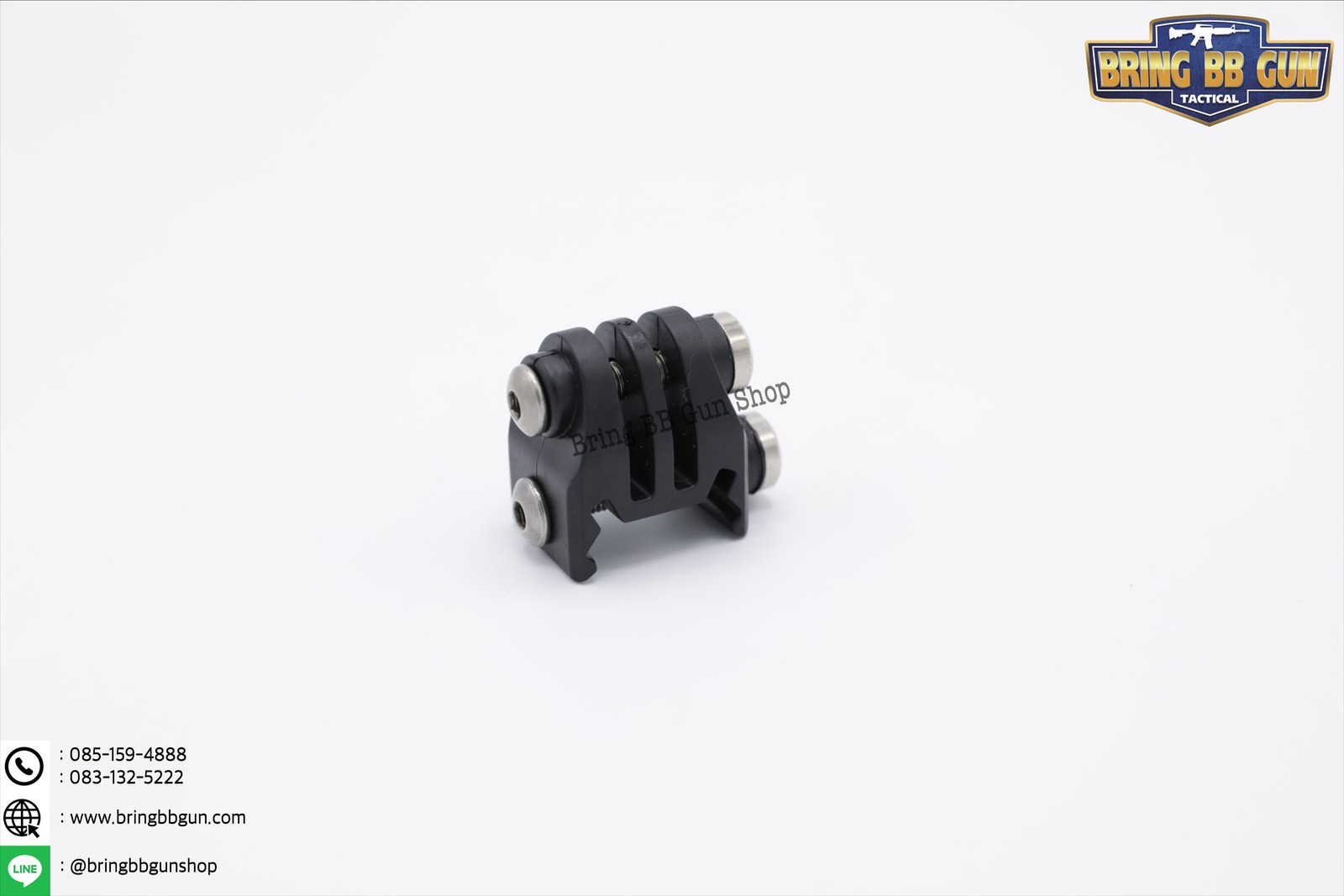 ขาจับกล้อง Action Camera ติดรางรางไฟ (ราง20มม.) (ขาจับกล้อง Go Pro ติดรางรถไฟ ราง20มม.)