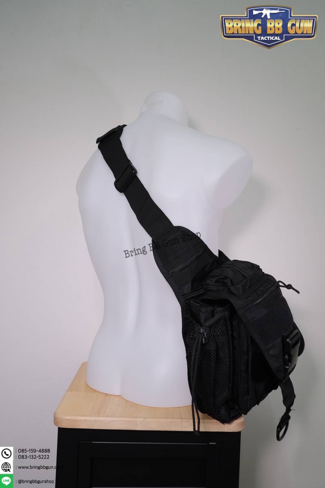 กระเป๋าสะพายข้าง-คาดอก รุ่น ทรงสามเหลี่ยม (เป้สะพายหลัง)