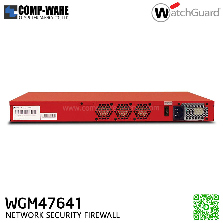 WATCHGUARD FIREBOX M470 WITH 1-YR TOTAL SECURITY SUITE NETWORK SECURITY (FIREWALL) - WGM47641