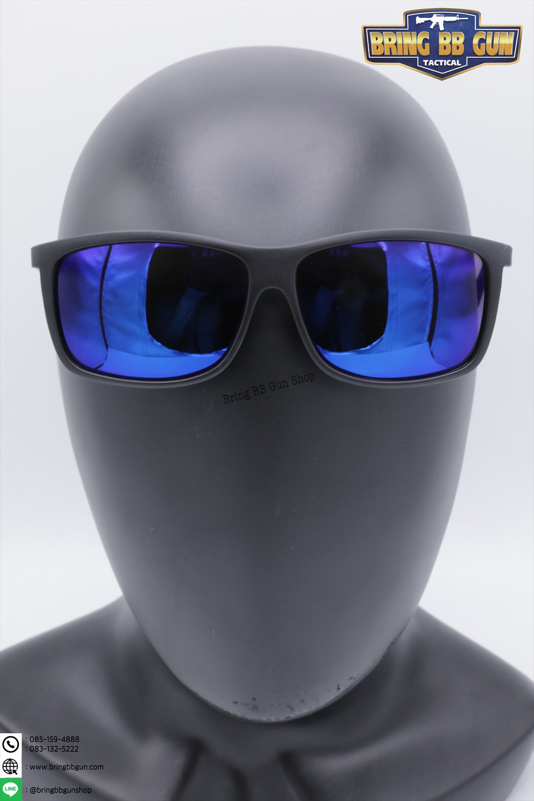 แว่นกันแดด เลนส์ Polarized (เลนส์โพลาไรซ์) รุ่น ทรงกรอบสี่เหลี่ยม