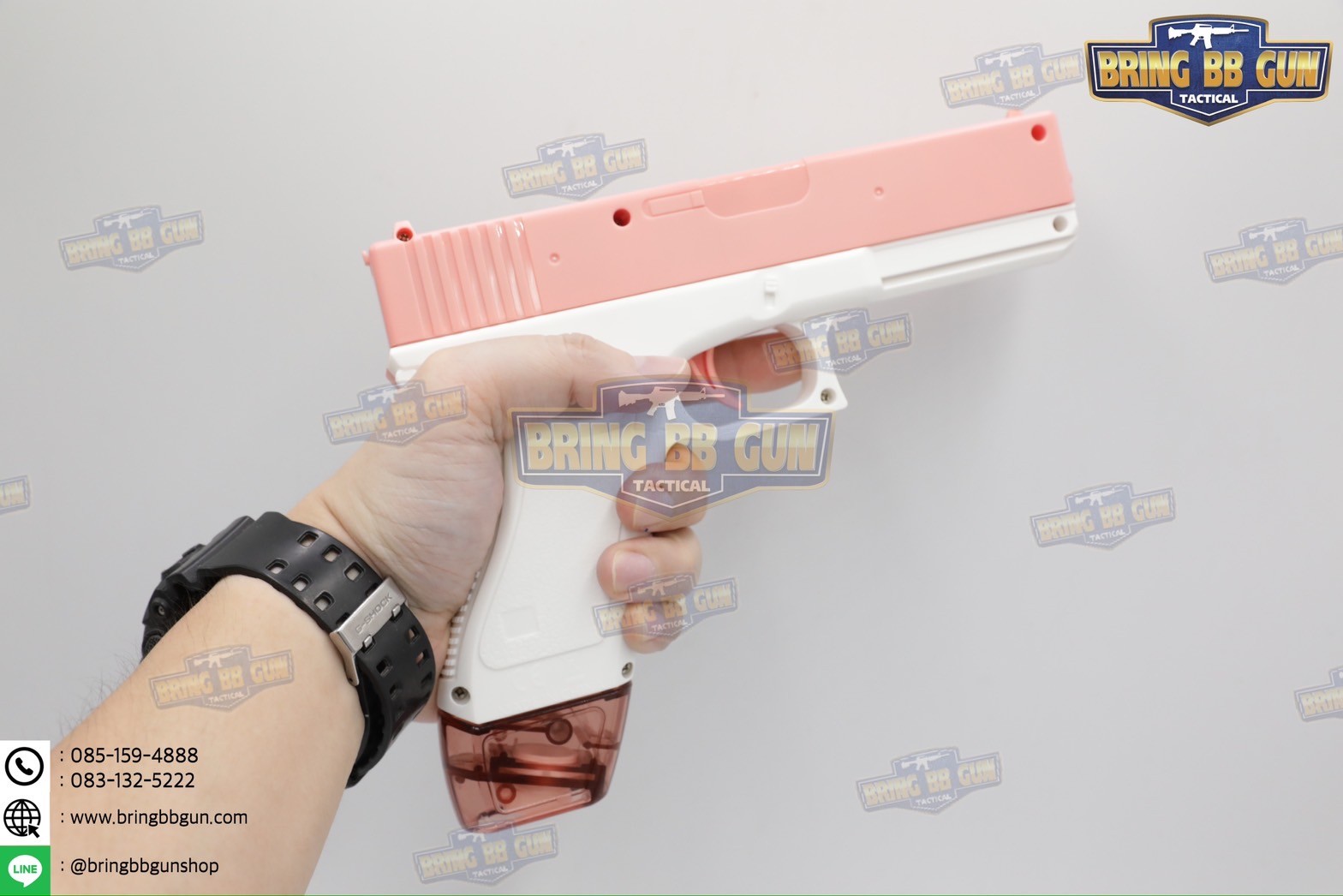 ปืนฉีดน้ำไฟฟ้า รุ่น Glock (ปืนฉีดน้ำของเล่น) (ปืนฉีดน้ำอัตโนมัติ) (ยิงได้ต่อเนื่อง)
