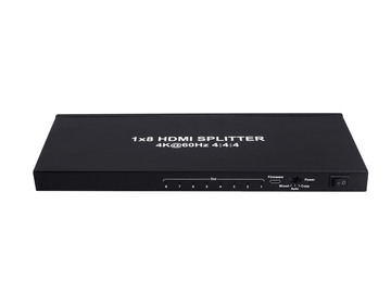 1x8 HDMI Splitter, HDCP2.2, Supports 3D, 4Kx2K@60Hz (YUV 4:4:4), 18G, HDR, EDID