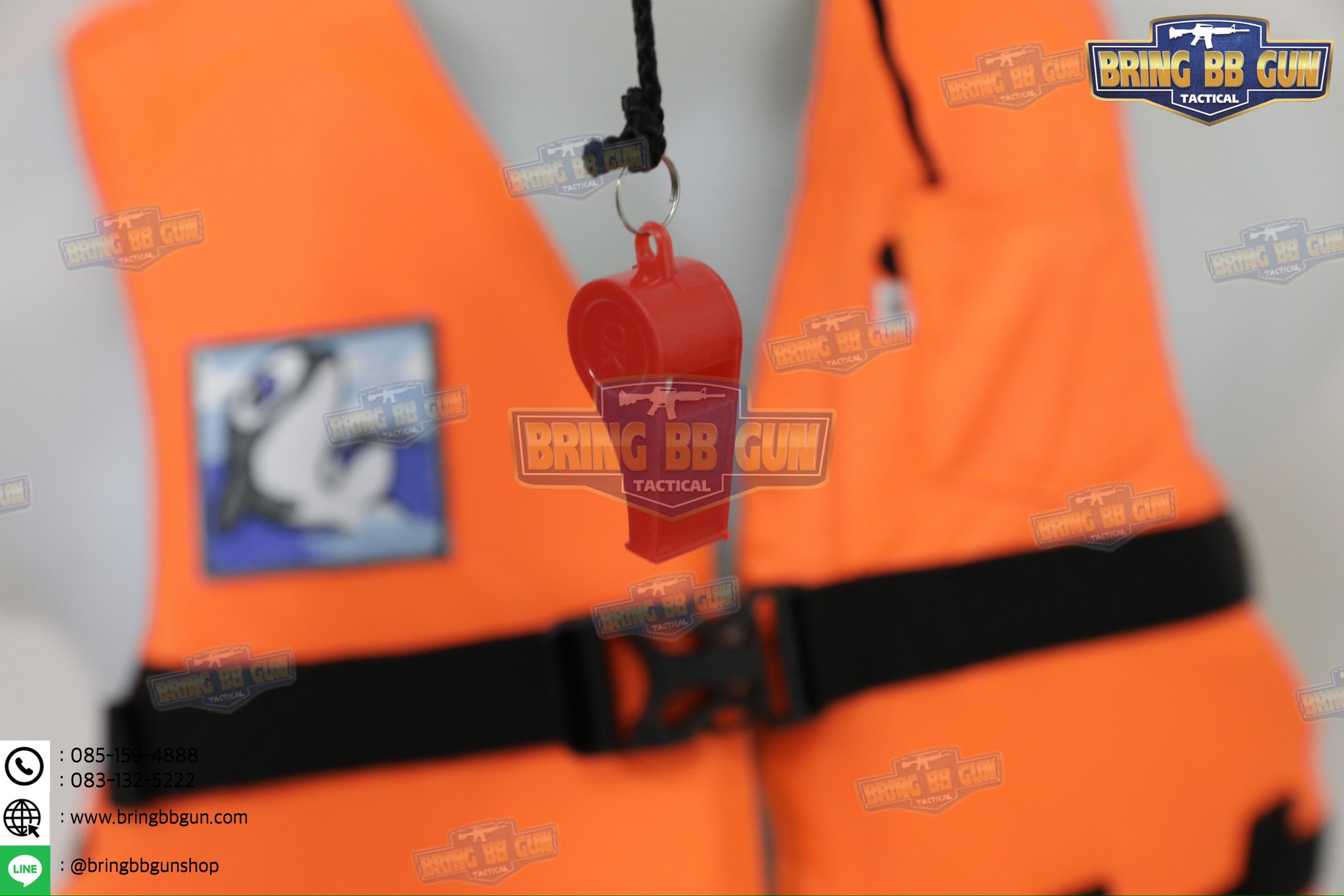 เสื้อชูชีพ ยี่ห้อ ปลาโลมา (เสื้อพยุงตัว) (เสื้อชูชีพ อุปกรณ์ช่วยชีวิต) (Life Jacket) (Life Vest)