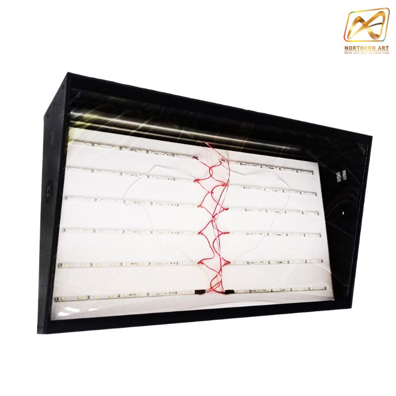 ป้ายไฟLED ตู้ไฟLED ขนาด 80X45 cm. สามารถติดตั้งแบบติดผนัง-เพดานได้ ติดตั้งง่าย ประหยัดพลังงาน ถอดประกอบได้