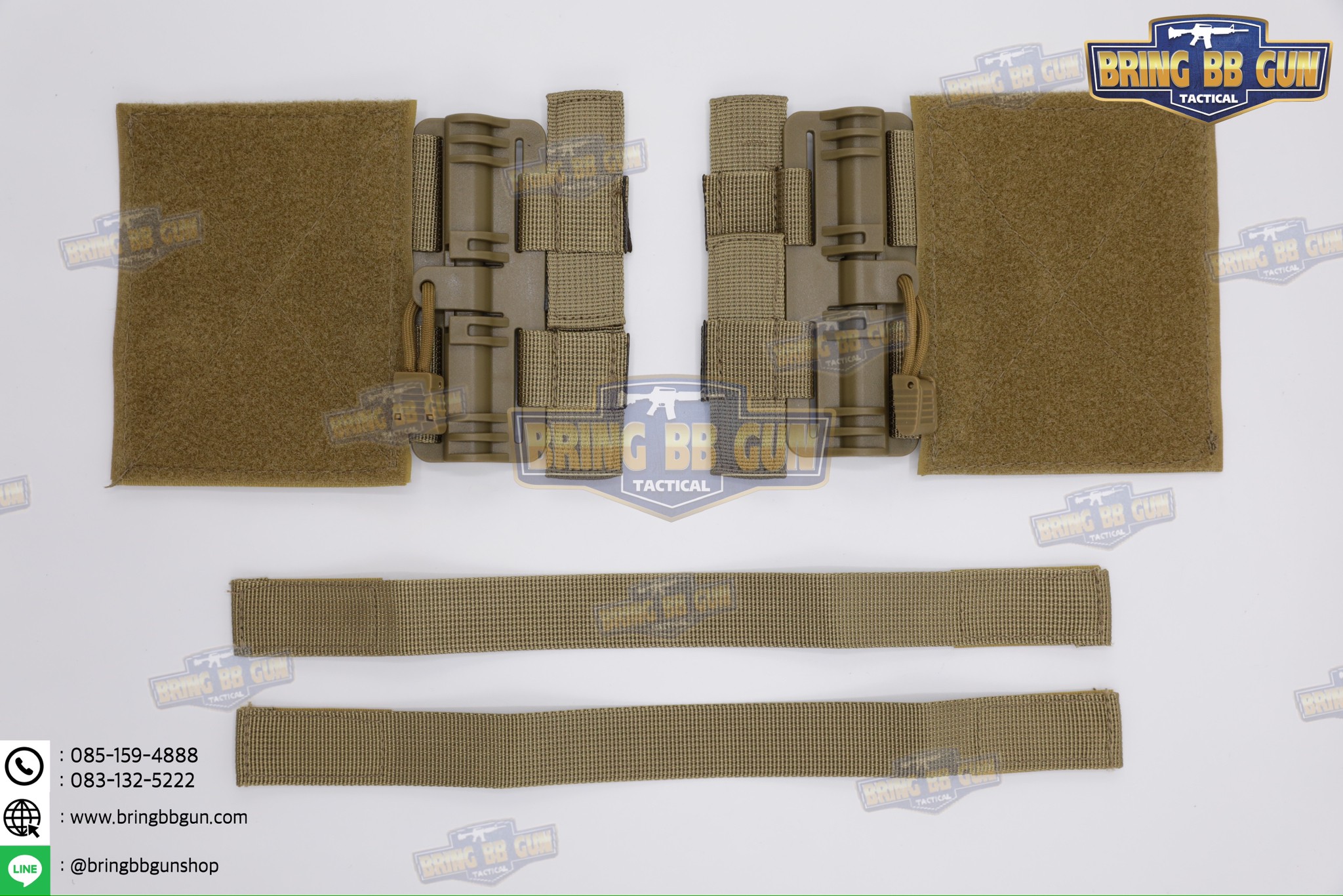 ชุดเซ็ตปลดเสื้อเกราะไว (ชุดปลดไวเสื้อเวส QR1) (Molle Quick Release Buckle Set)