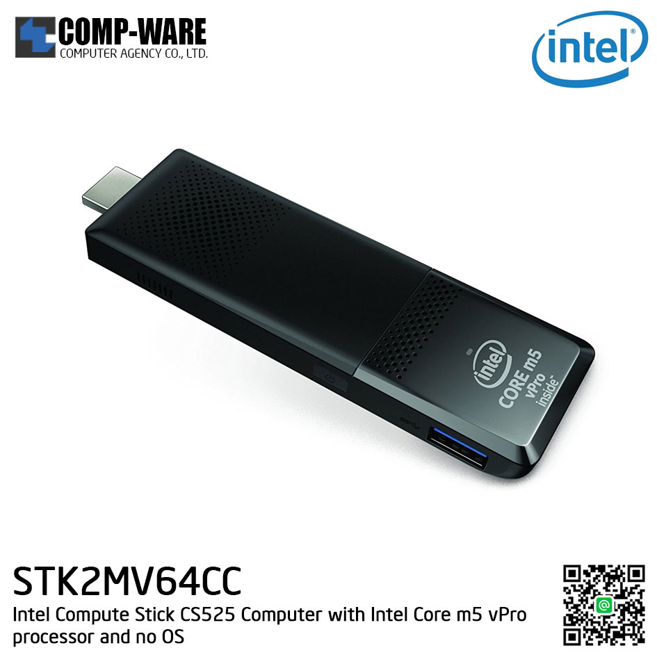 Intel® Compute Stick STK2MV64CC - CS525 Computer with Intel Core m5 vPro processor and no OS (BLKSTK2MV64CC)