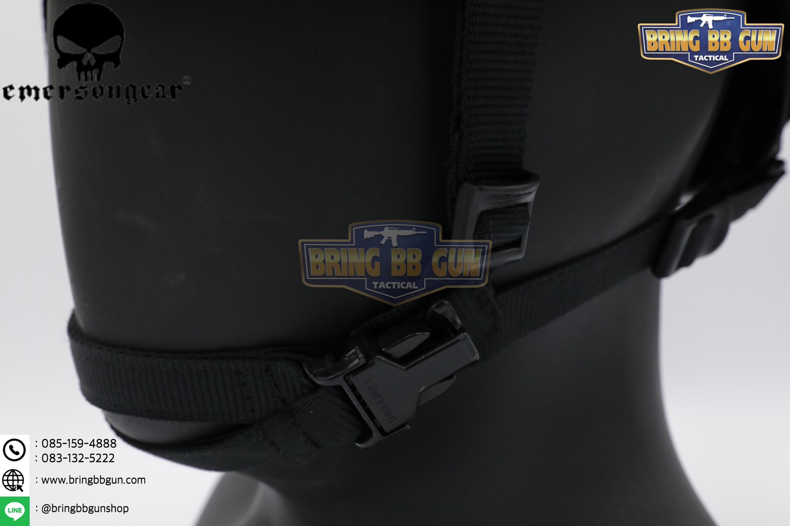 หมวก Fast ยี่ห้อ Emerson + ผ้าคลุมหมวก รุ่น ปรับท้ายทอยได้ (Fast Helmet MH type)