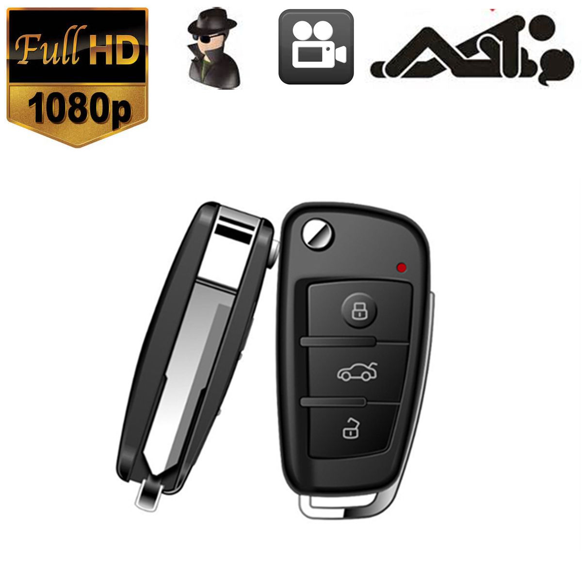 กล้องพวงกุญแจรถ Keychain S802. HD Camera VDO Hidden Cam Carkey