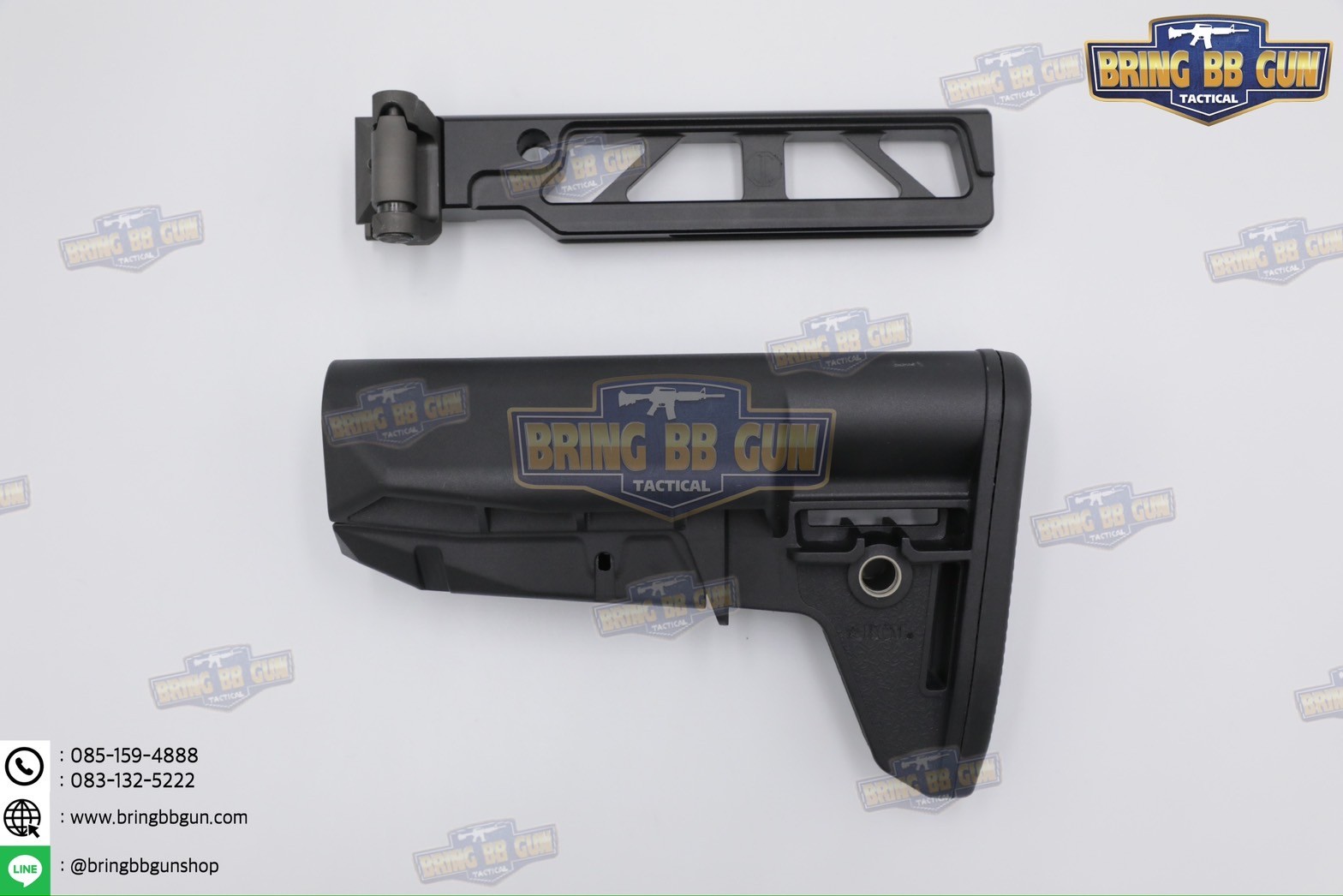 แกนพานท้ายพับได้ทรง JMAC สำหรับ Sig Sauer MPX/MCX รุ่น JMAC ST-6 Skeletonized Tube (Folding Adapter) (1913 Adapter) (JMAC) (MCX) (MPX) (1913)