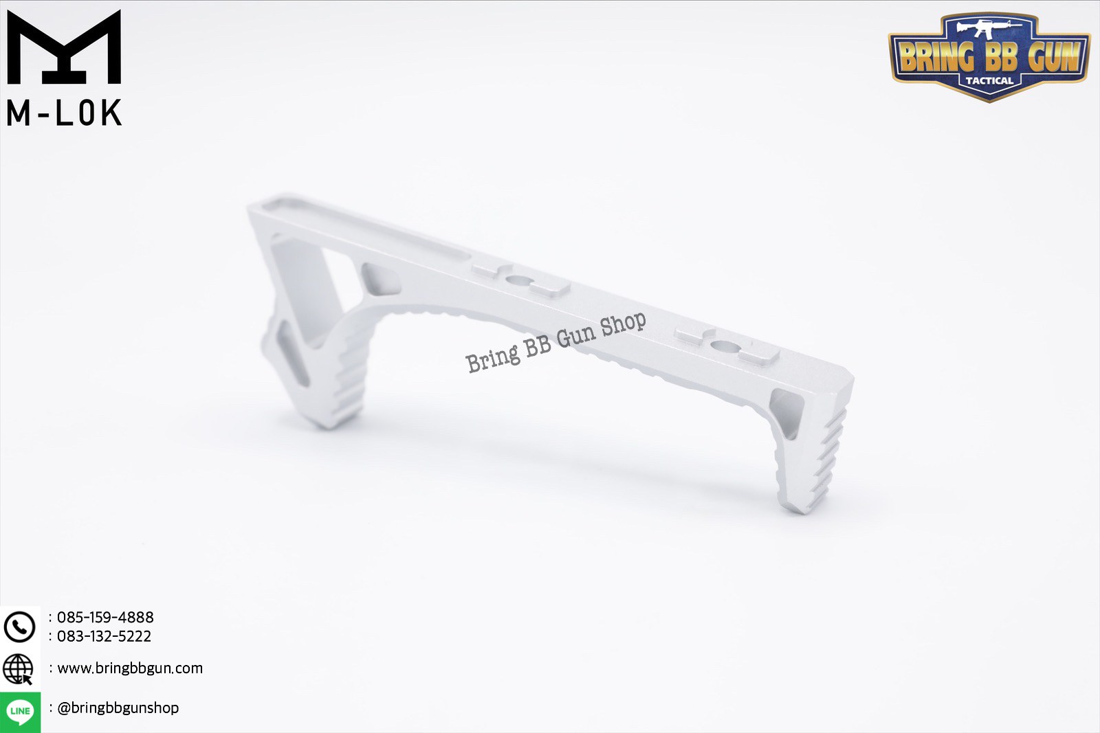 กริ๊ปมือหน้า ยี่ห้อ Castellan รุ่น Curve Foregrip CNC M-Lok (ใช้ได้กับชุดหน้าระบบราง M-Lock เท่านั้น)