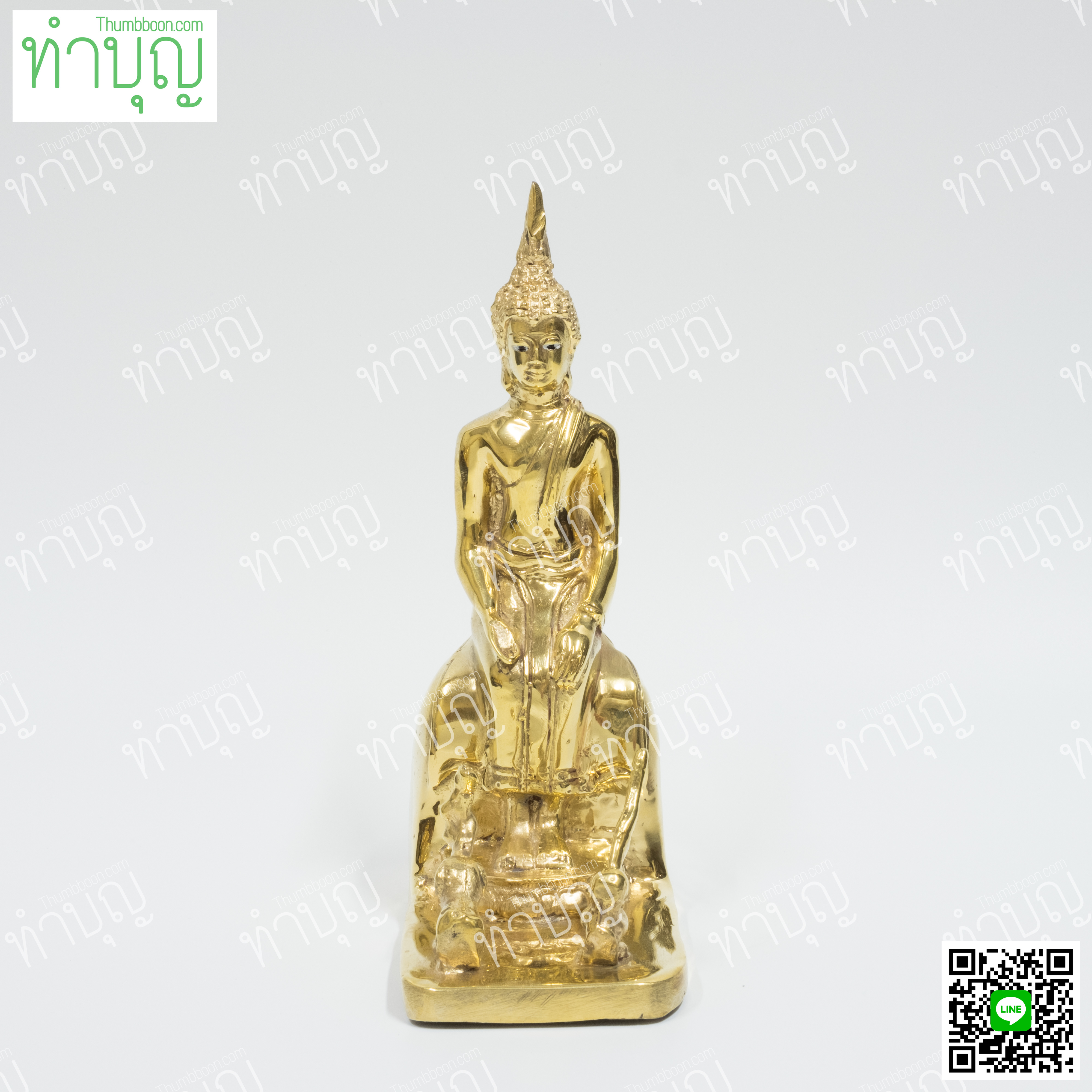 วันพุธกลางคืน (ปางป่าเลไลย์) 3" ทองเหลือง