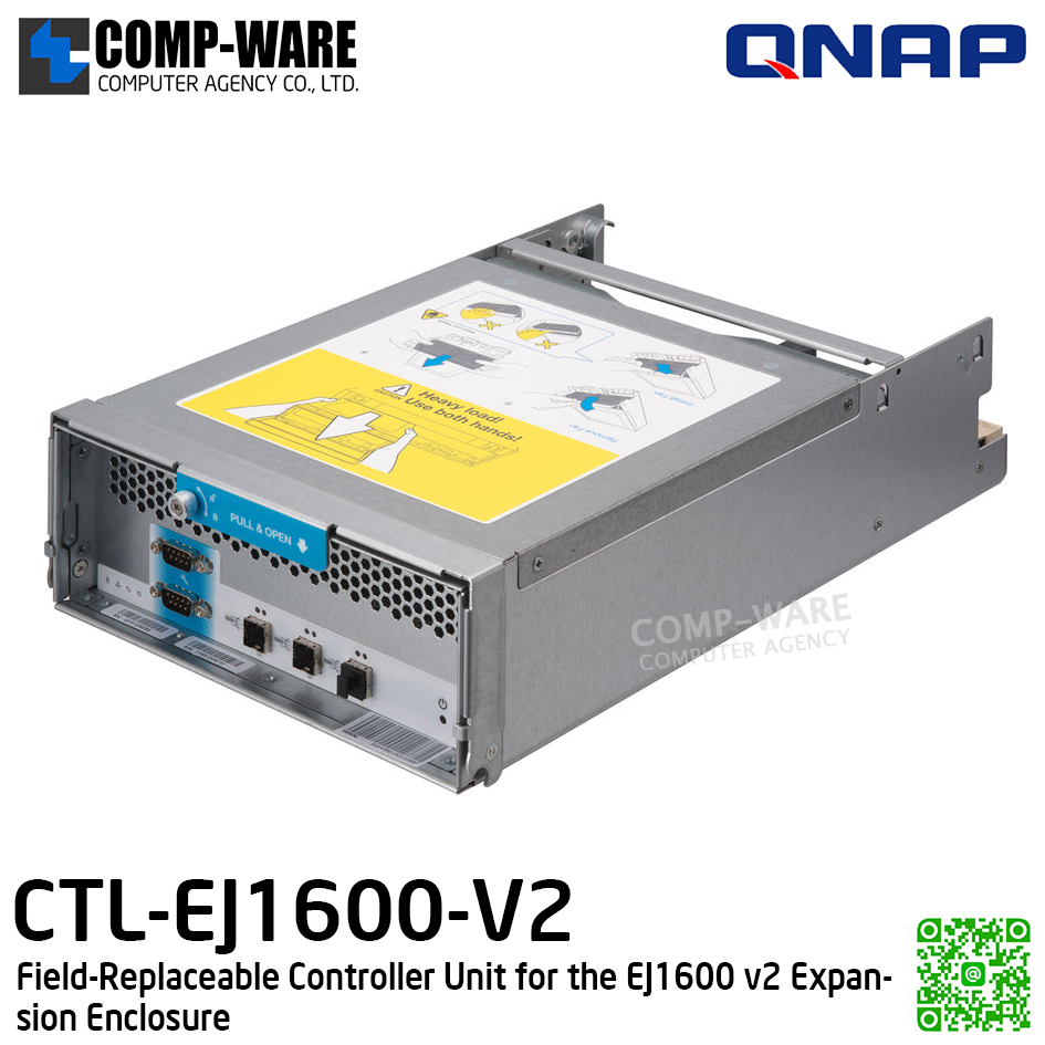 QNAP Controller FRU CTL-EJ1600-V2 Field-Replaceable Controller Unit for the EJ1600 v2 Expansion Enclosure (3Y Warranty) - Spare Part