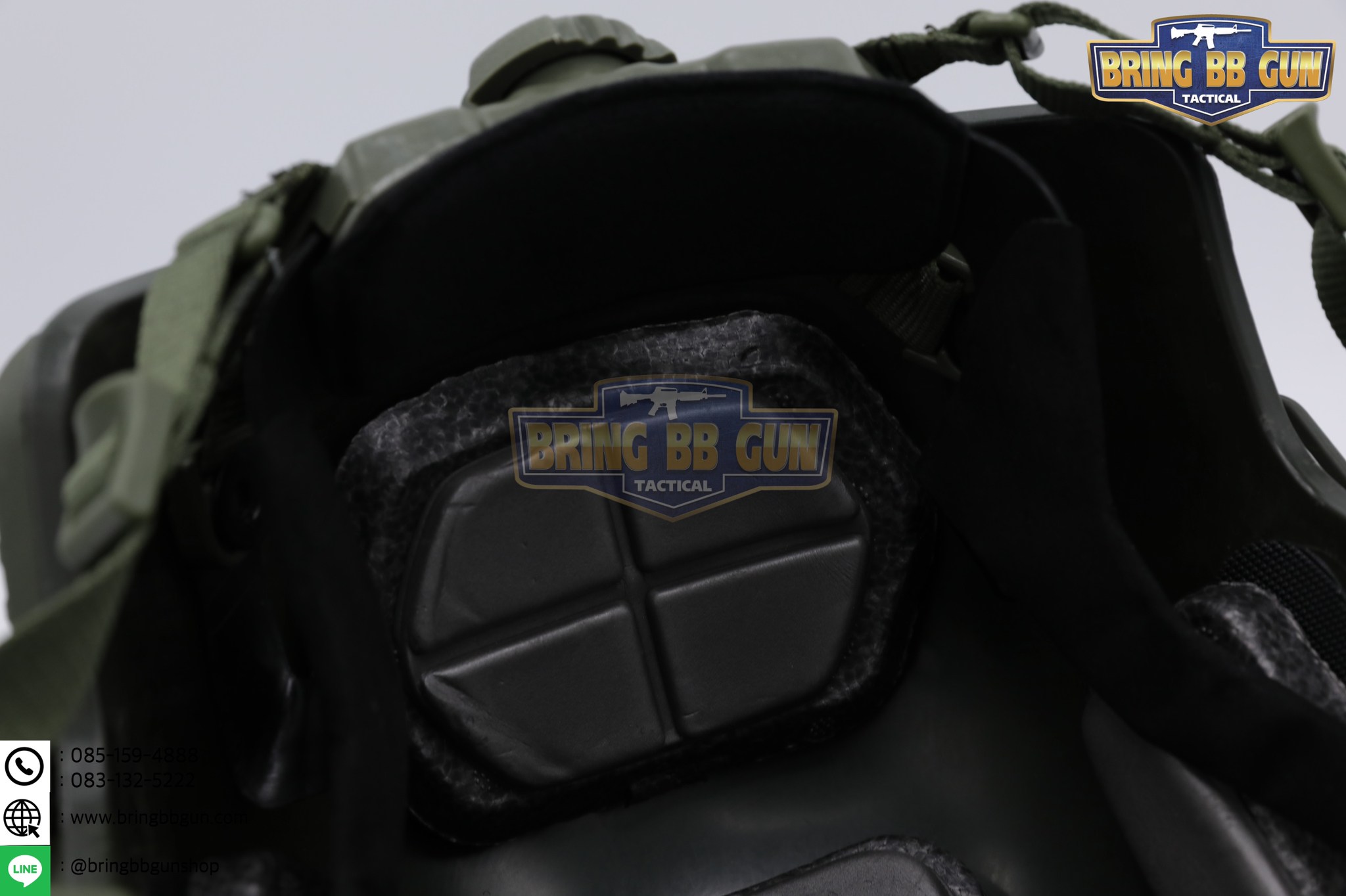 หมวก Fast ปรับท้ายทอยได้(หมวกฟาส) (Fast Helmet MH type) รุ่น Upgrade Version No holes ปรับรัดท้ายทอย