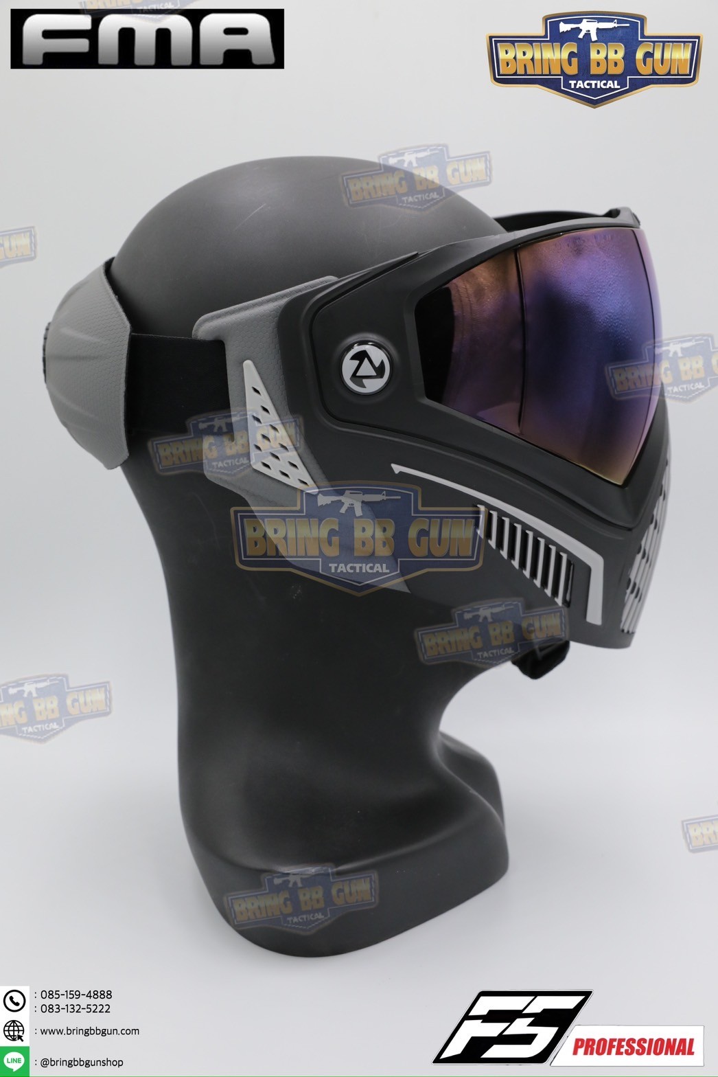 หน้ากาก F5 ยี่ห้อ FMA (FMA F5 STORM GOGGLE MASK) (F5 Professional) (Storm Goggle Mask)