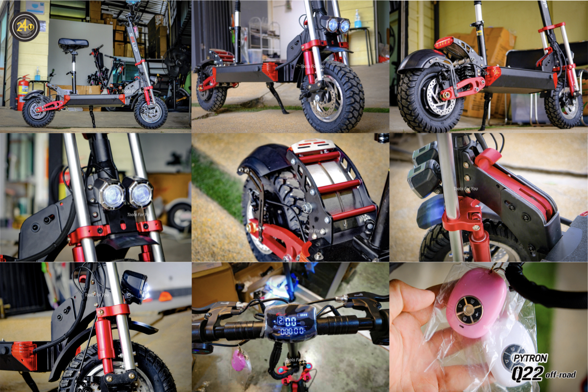 SEALUP PYTRON Q22 off-road 48V 1000W NFC ปี 2024 ประกันศูนย์ 1 ปี + After service︳24YOU จำหน่ายสกู๊ตเตอร์ไฟฟ้า Tools For You
