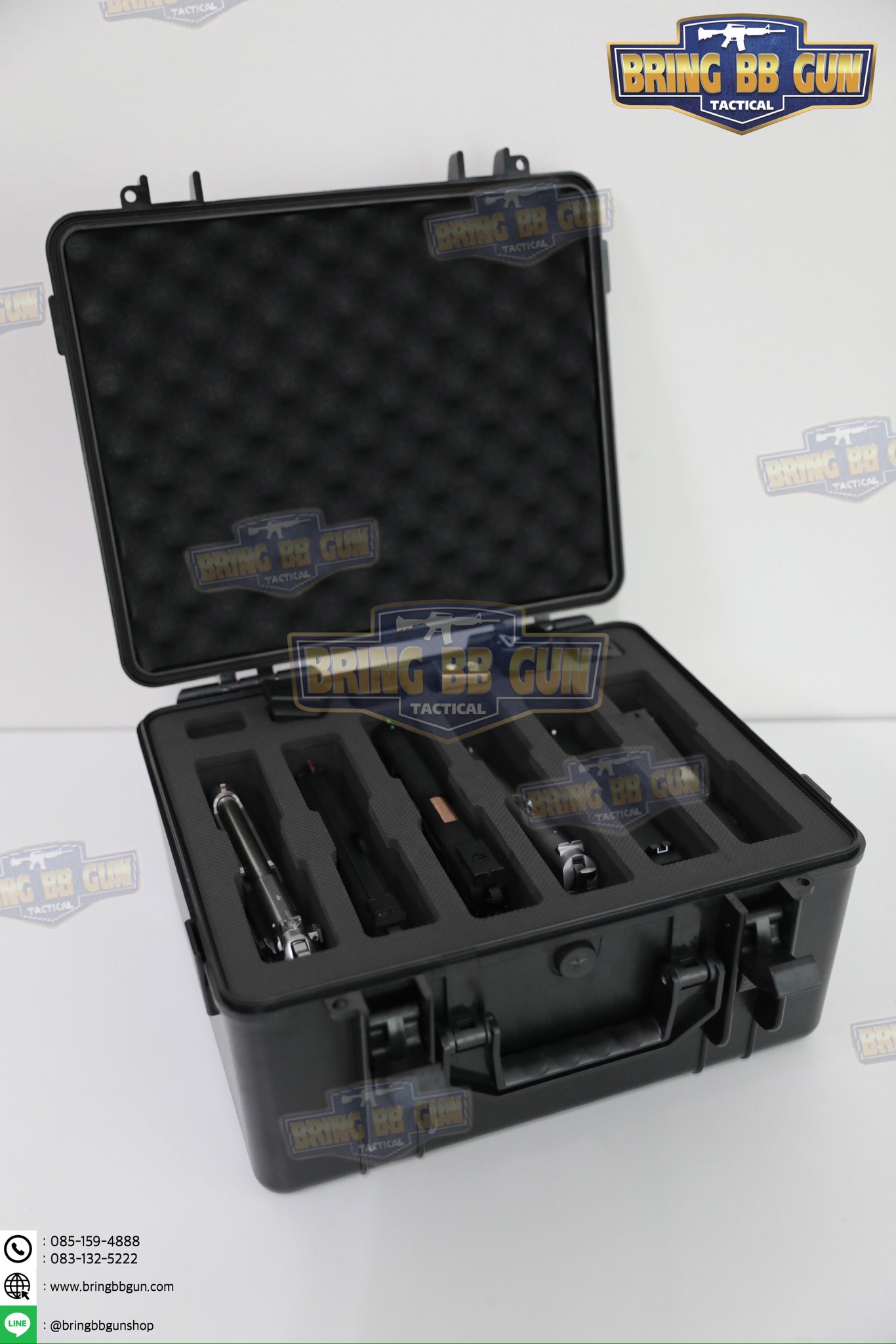 เคสกันกระแทก B8 (กล่องปืนสั้น B8) (Storage Box Built-in Sponge)