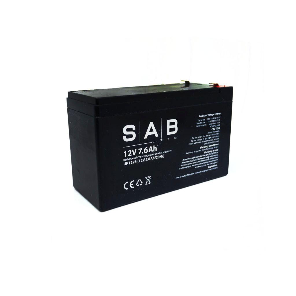 SAB แบตเตอรี่สำรองไฟ UP1276 SAB 12V 7.6Ah onebanmor