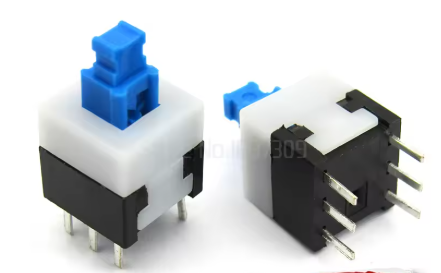 8*8 mm 6Pin Push Tactile Switch Self lock /Off button กดติด กดตัด