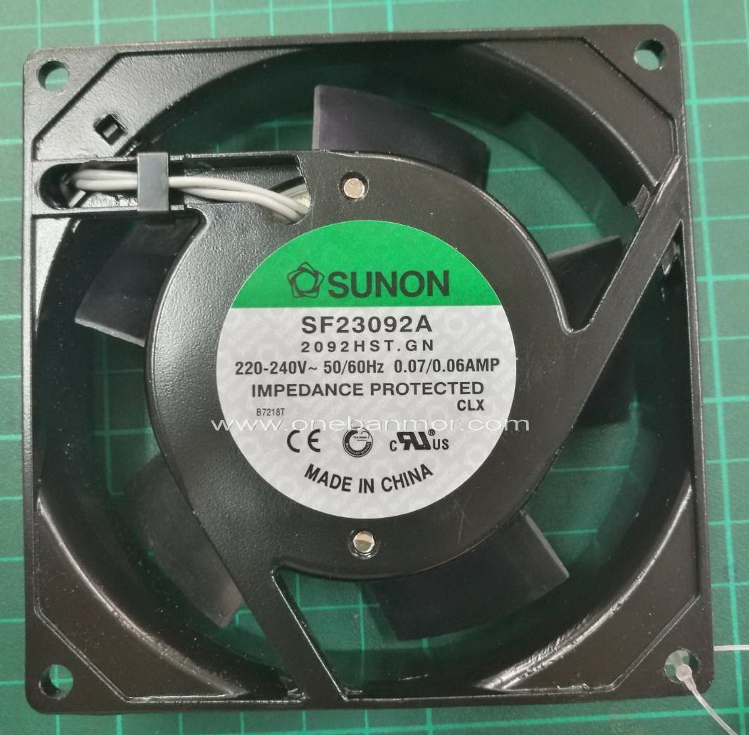 พัดลม SUNON แท้ 100% SF23092A 2092HST.GN 220V 3.5inch