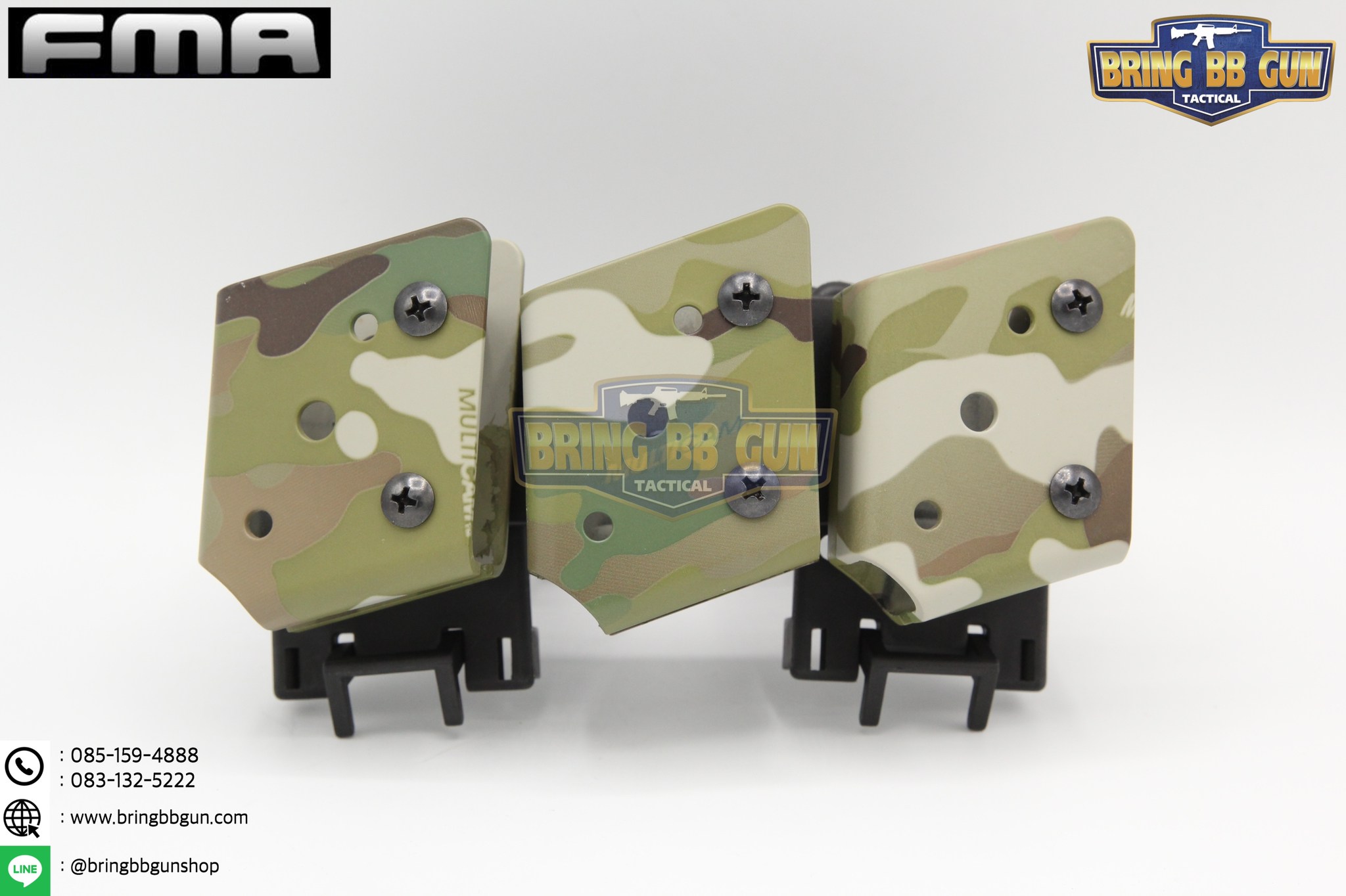 ซองแม็กกาซีนปืนสั้น 9mm.(ซองแม็กกาซีนปืนสั้นสามช่อง) (IPSC pouch for 9mm.) FMA