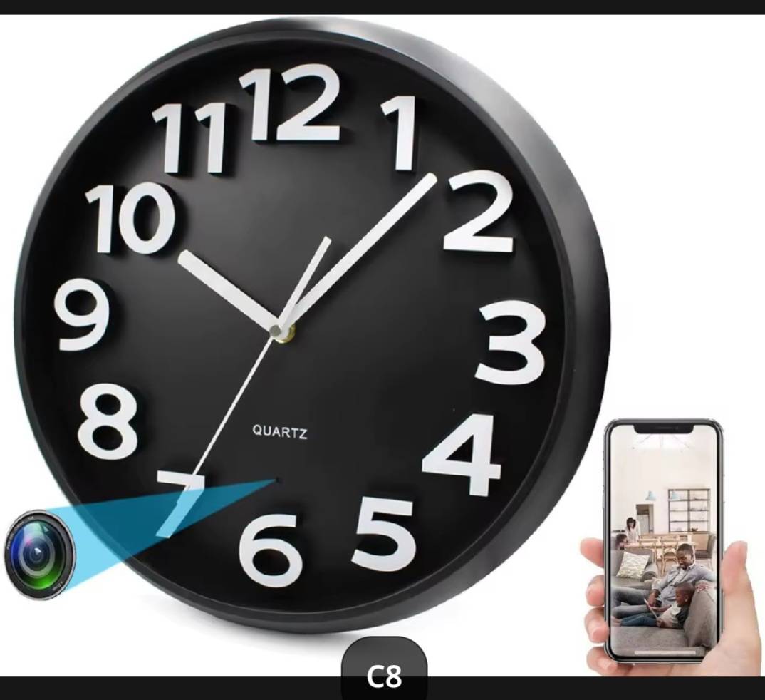 Spy Wall Camera กล้องนาฬิกาแขวนผนัง ถ่ายวีดีโอ ภาพพร้อมเสียง ดูผ่านมือถือ