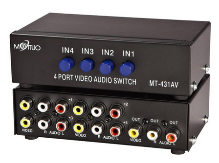 AV Selector เข้า 4 ชุด ออก1 ชุด คุณภาพดี
