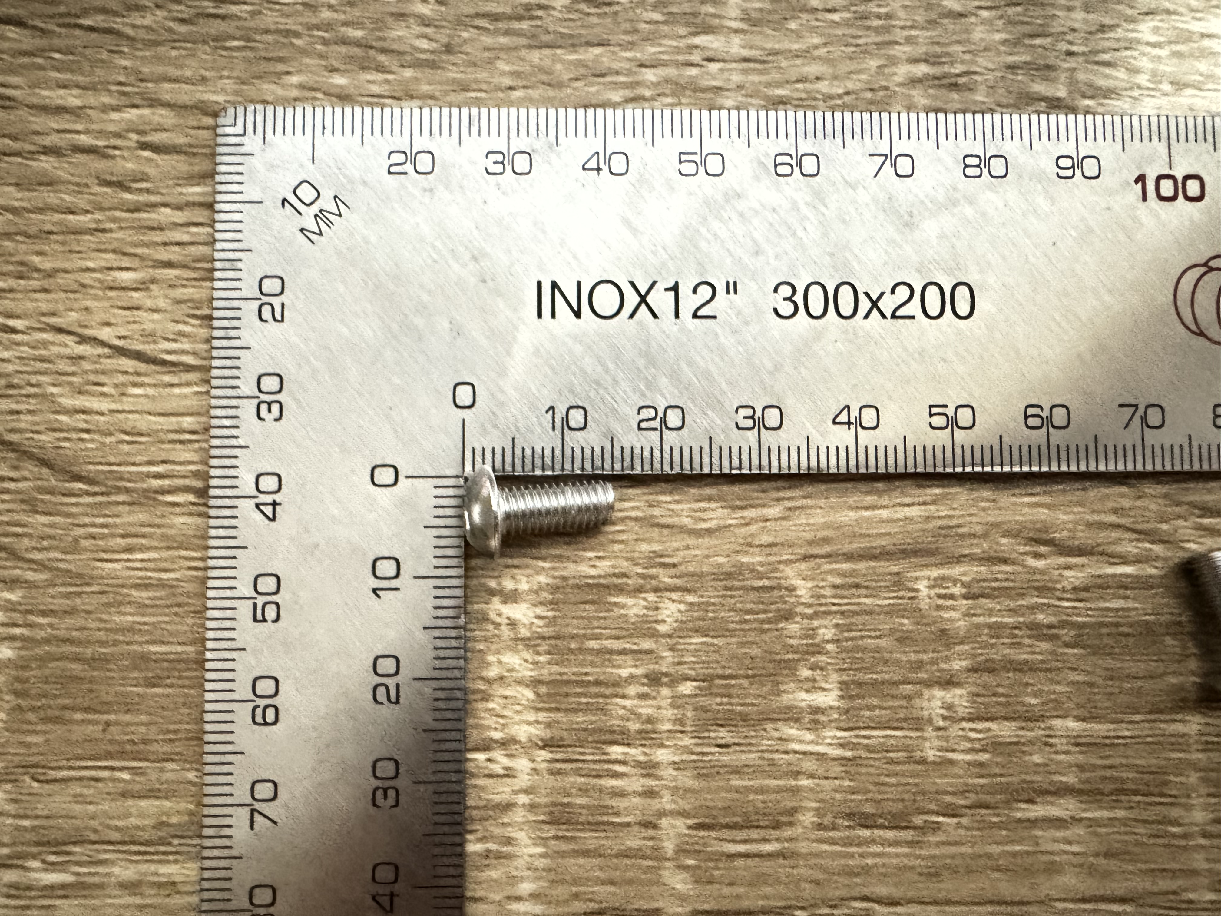 สกรูหัวจมกลมสเตนเลส M5x12 ความยาวเกลียว 12 mm (ชุด 10 ตัว)